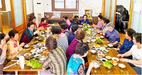 이동노인대학 노노(NO,老)봉사단, 농번기 멸치쌈밥 점심